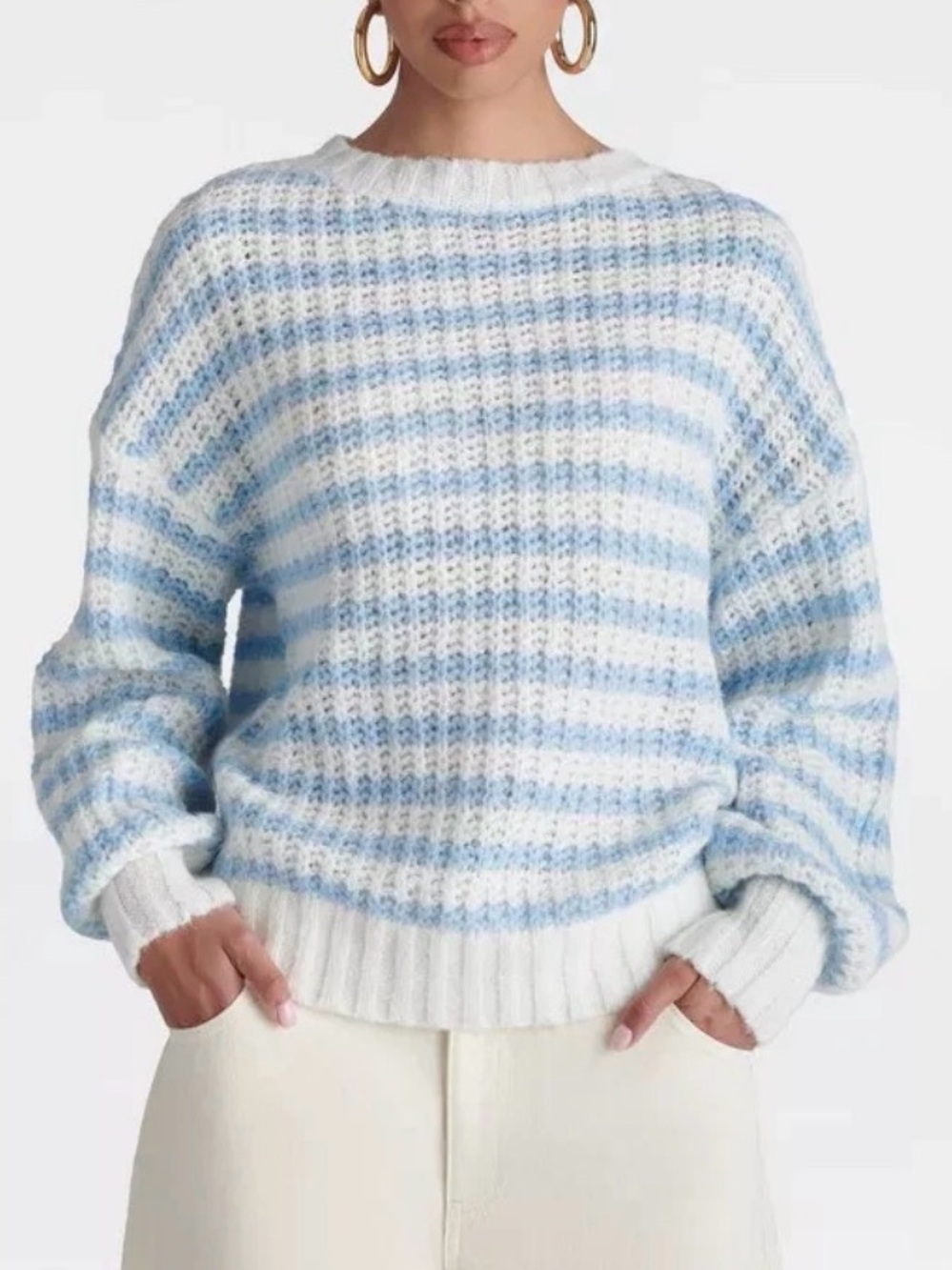 KBB by KAHLANA Women 'The Oversized Drop Shoulder Crewneck Pullover Sweater'
NWT